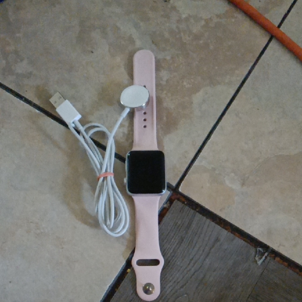 Apple Smartwatch with Pink Band
